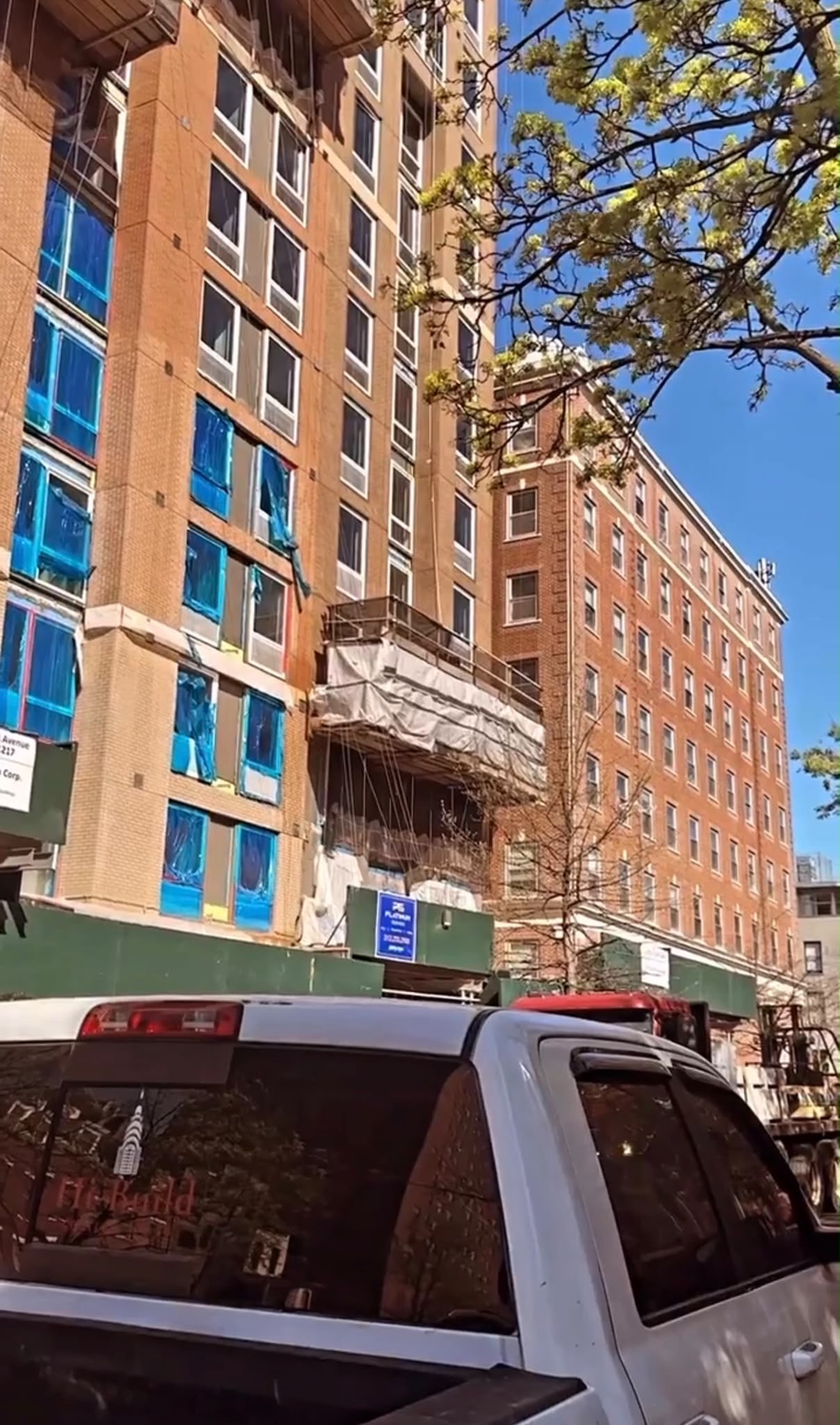 Exterior building restoration project